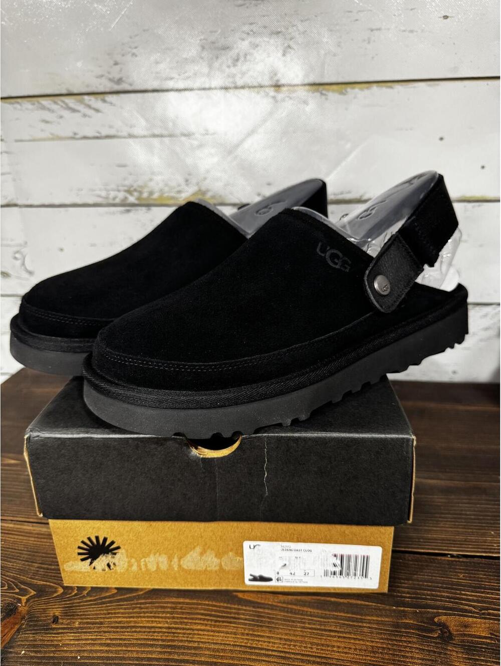 Ugg Goldencoast Clog Men's 9 Black NIB